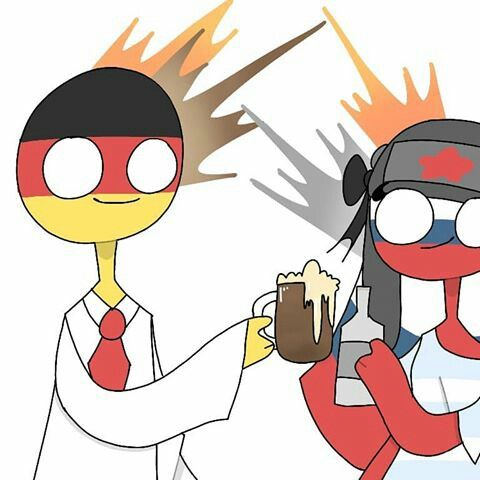 countryhumans Russia Germany