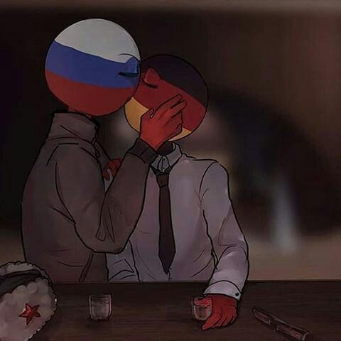 russia x germany countryhumans