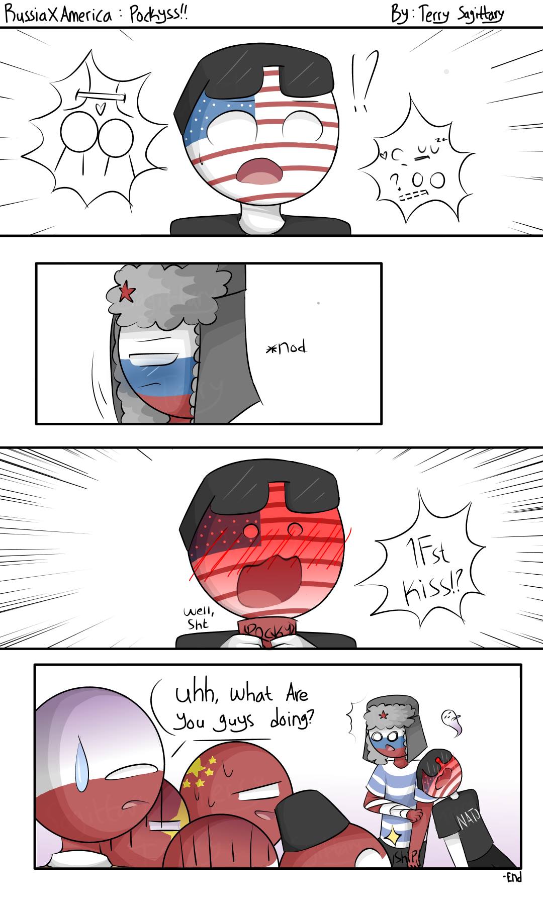 Russia X America By Terry Sagittary Countryhumans 